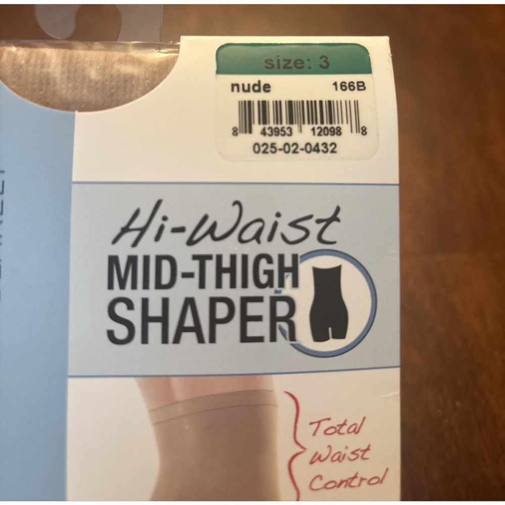 Assets By Spanx Women’s Nude Size 3 Hi Waist Mid Thigh Shaper Shaping NEW - Picture 5 of 8
